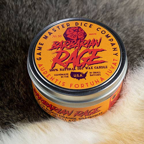 GAMING CANDLE: BARBARIAN RAGE!