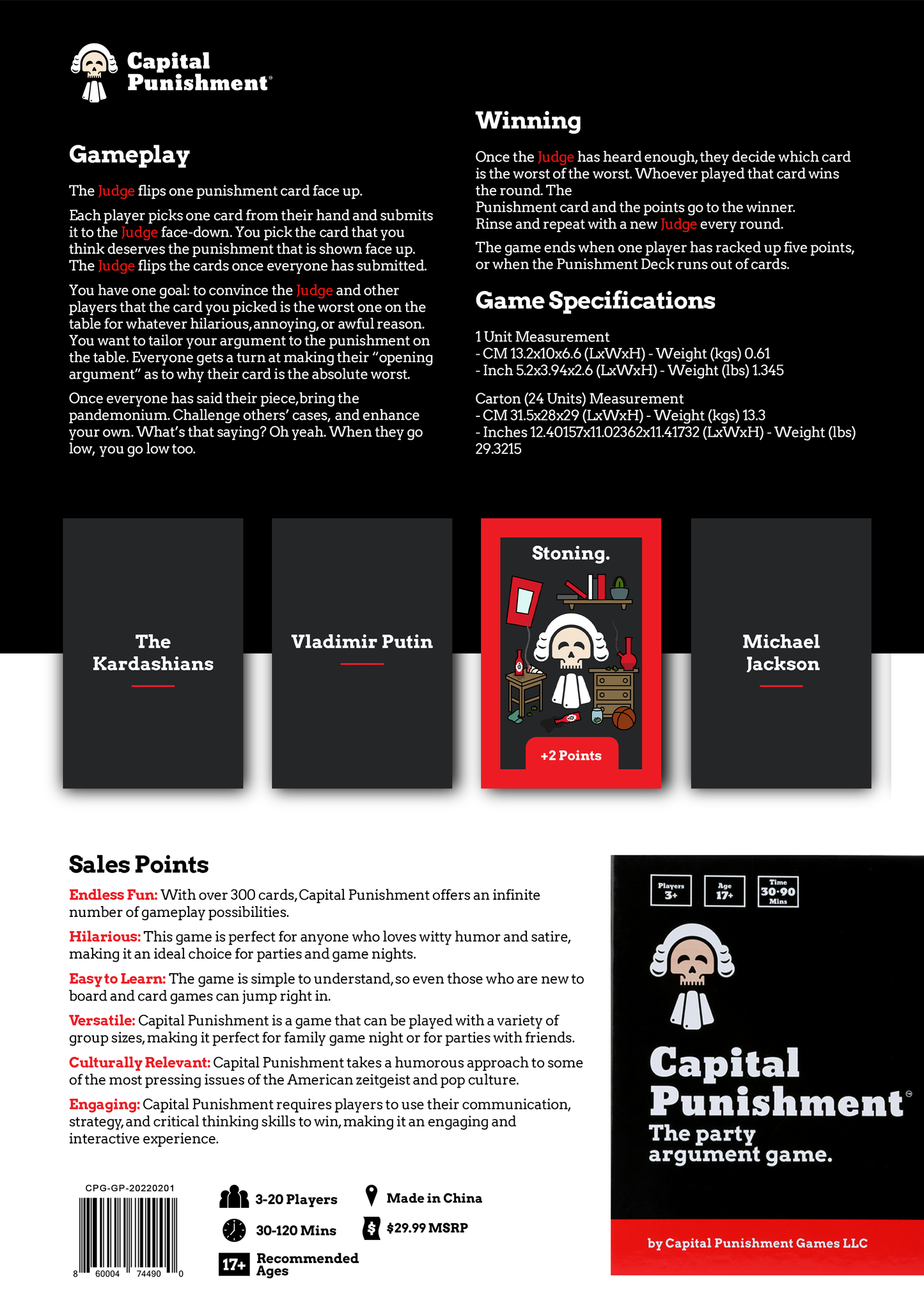 CAPITAL PUNISHMENT - The Party Argument Game!