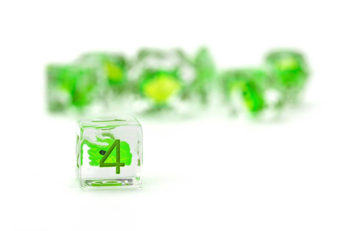 DRAGON STORM INCLUSION DICE SET: GREEN DRAGON