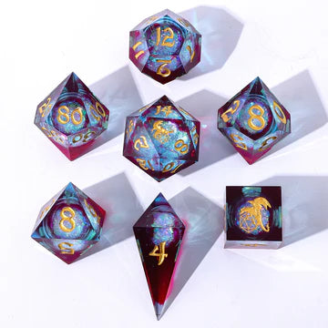 SHARP EDGE LIQUID CORE DICE SET - ELEMENTAL MANA
