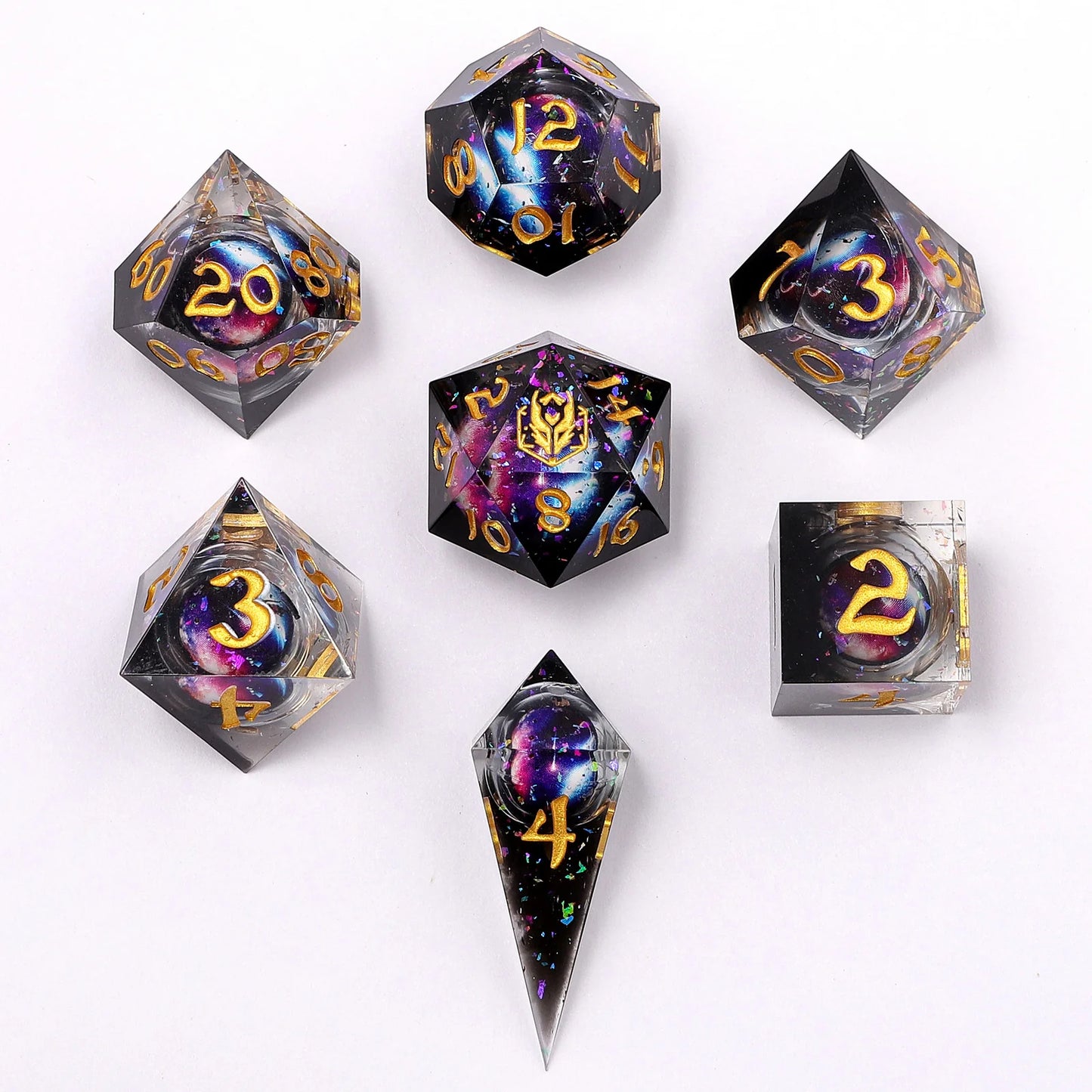 SHARP EDGE LIQUID CORE DICE SET - MYSTIC ORB