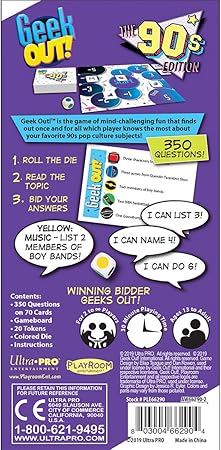 GEEK OUT! 90's Edition