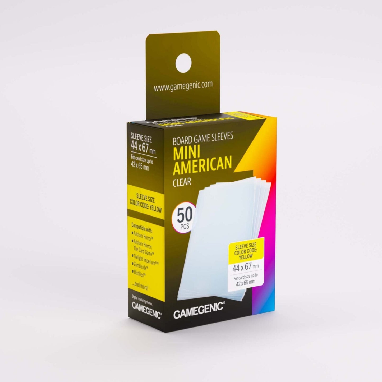 PRIME BOARD GAME SLEEVES - 50 COUNT