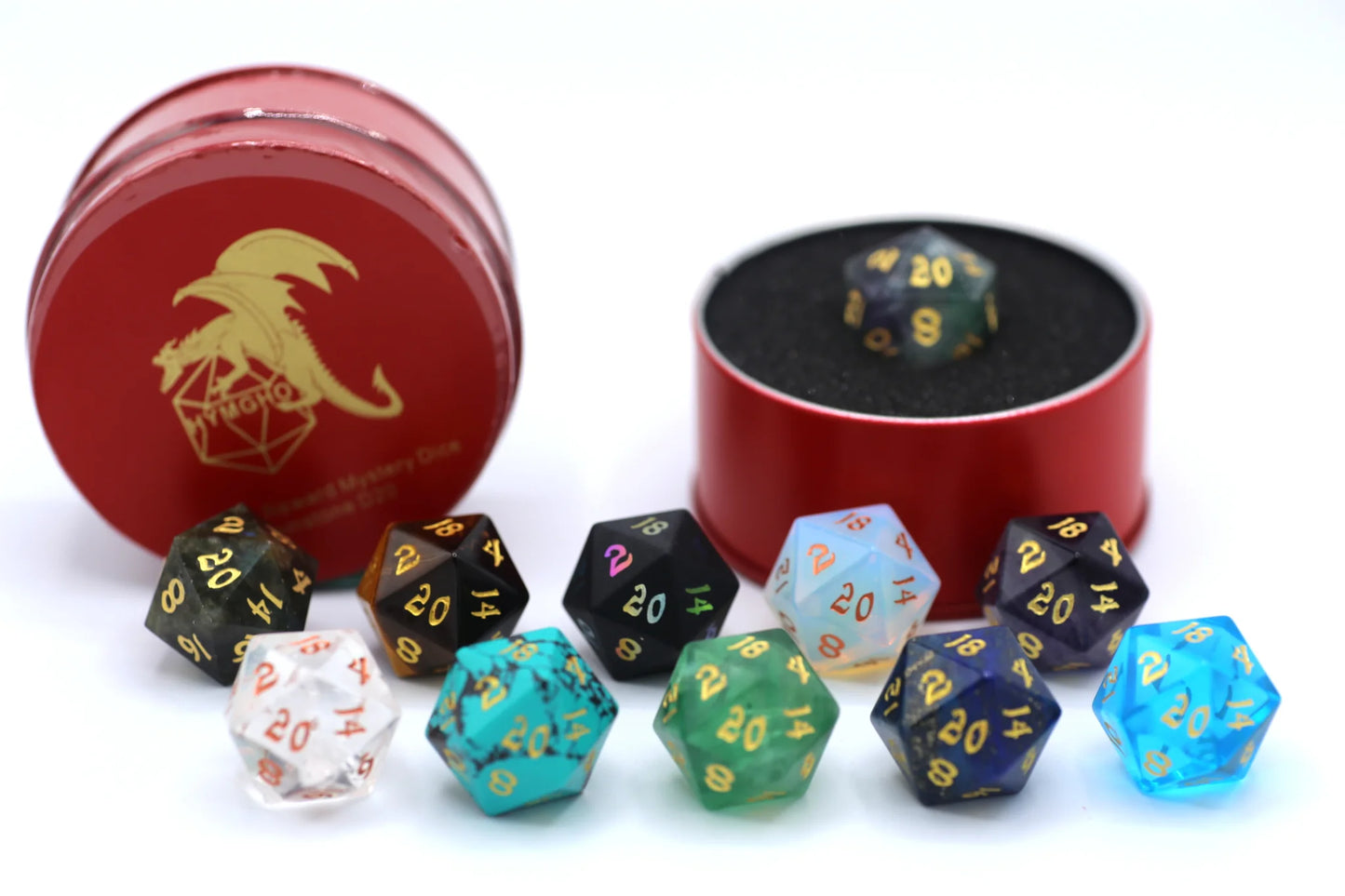 QUEST'S REWARD MYSTERY DICE GEMSTONE D20