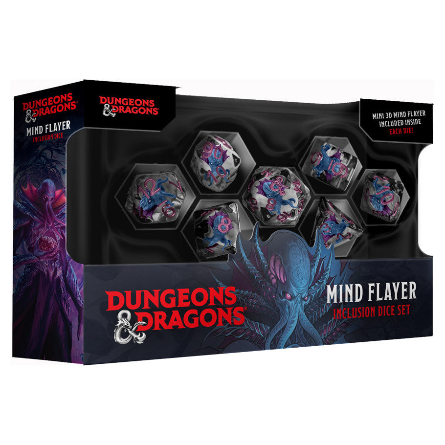 D&D: MIND FLAYER - 7 PIECE RESIN DICE SET