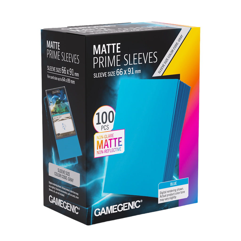 MATTE PRIME SLEEVES BLUE 66 x 91mm