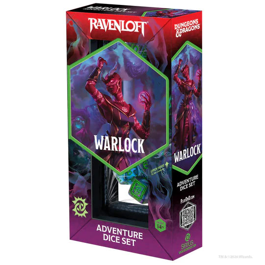 DUNGEONS & DRAGONS ADVENTURE DICE SET - WARLOCK (Purple)