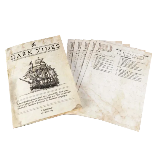 PIRATE BORG ROLEPLAYING GAME: DARK TIDES - ADVENTURE ZINE