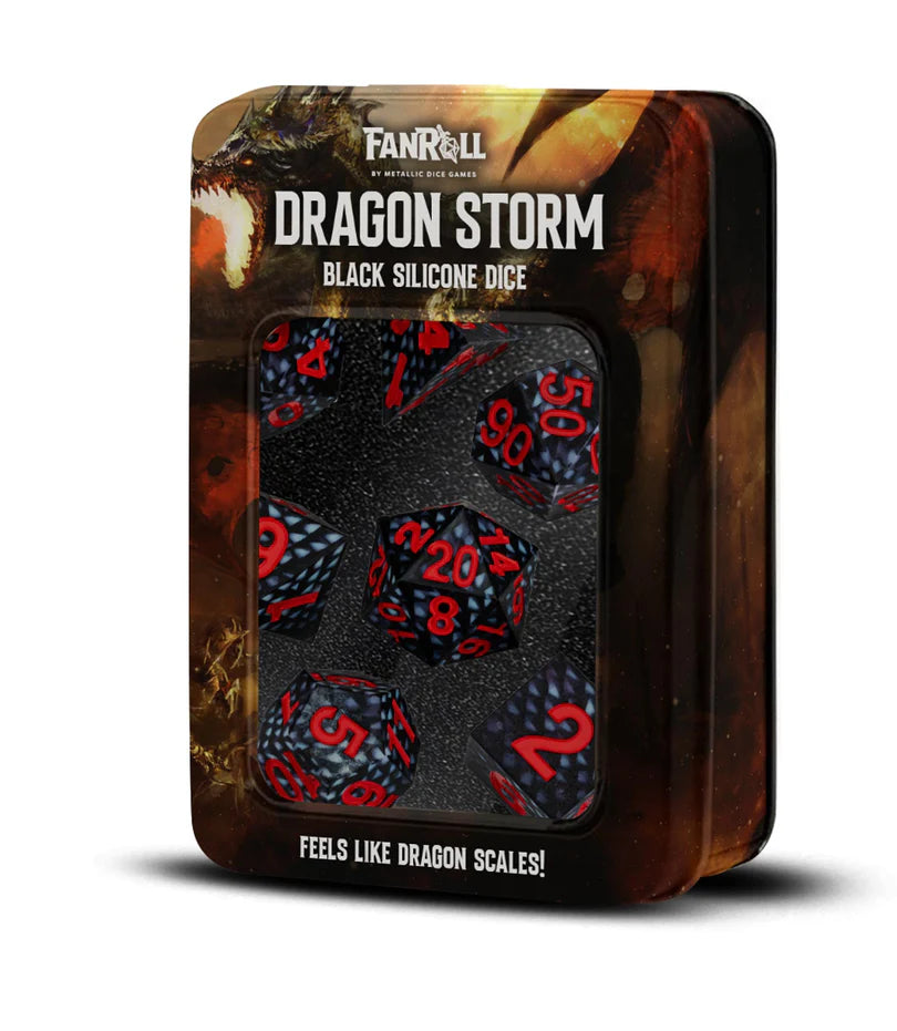 DRAGON STORM -SILICONE DICE - BLACK DRAGON