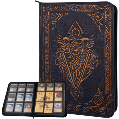 Faux-Leather Trading Card Binder