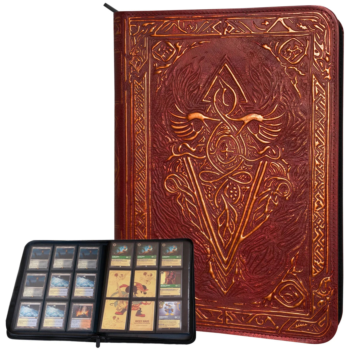 Faux-Leather Trading Card Binder