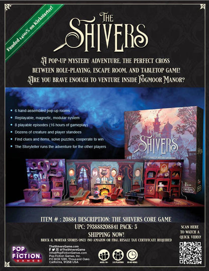 THE SHIVERS - POP UP MYSTERY BOARD GAME