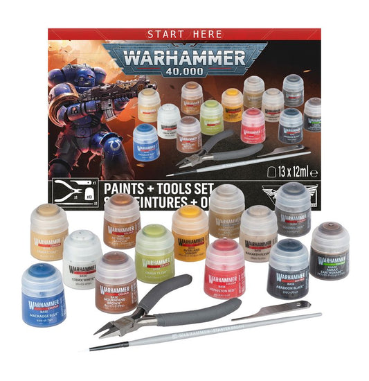 WARHAMMER 40K: PAINTS + TOOLS