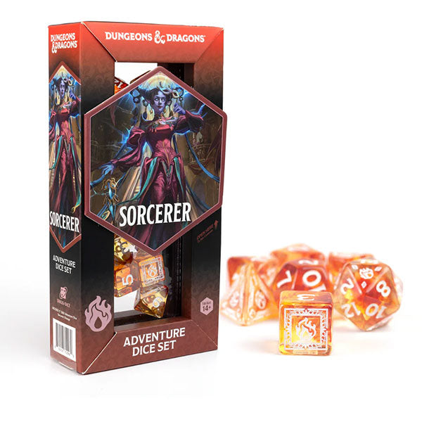 D&D Adventure Dice Set: Sorcerer (Orange)