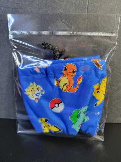 BLUE POKEMON DICE BAG