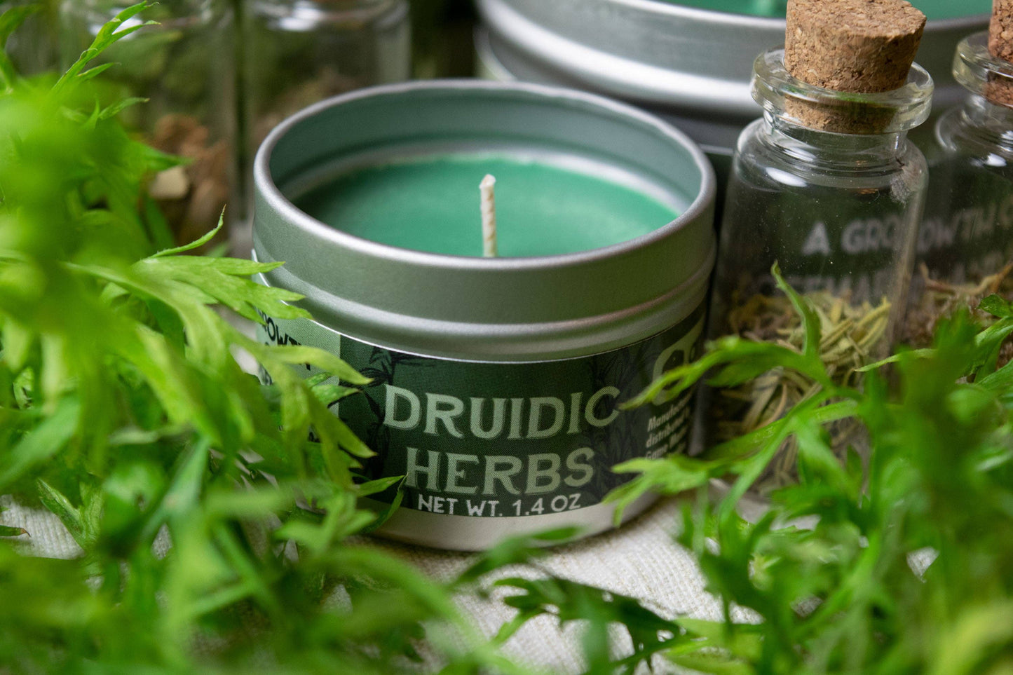 GAMING CANDLE!  DRUIDIC HERBS