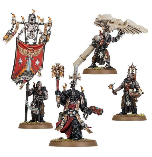 WARHAMMER 40,000 – BLACK TEMPLARS: CHAPLAIN GRIMALDUS & RETINUE