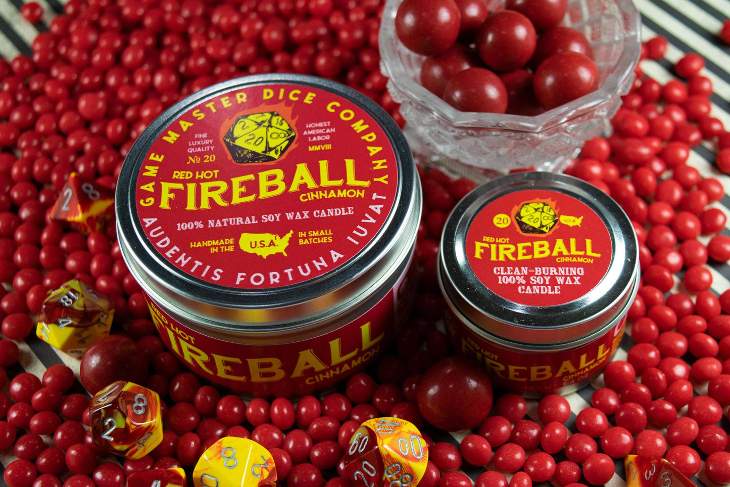 GAMING CANDLE:  FIREBALL!