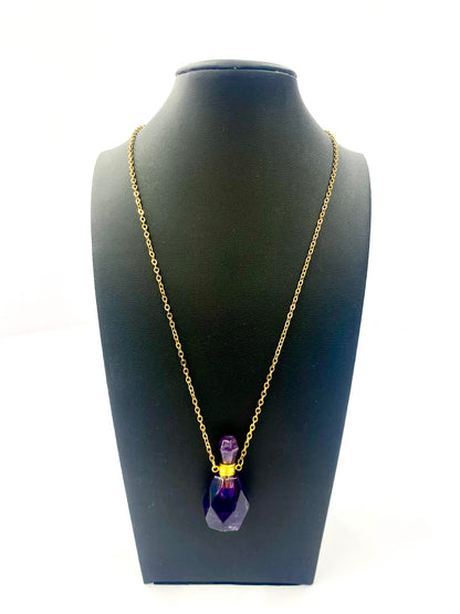 GEMSTONE POTION BOTTLE NECKLACE