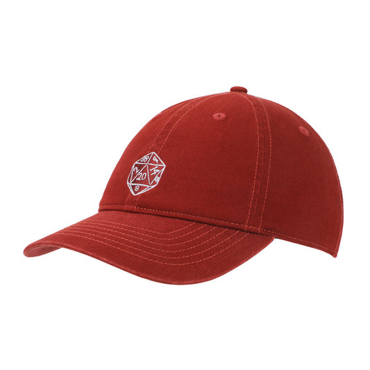 D&D D20 RED BASEBALL CAP