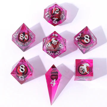 CAPTURED MAGIC SHARP RESIN DICE SET
