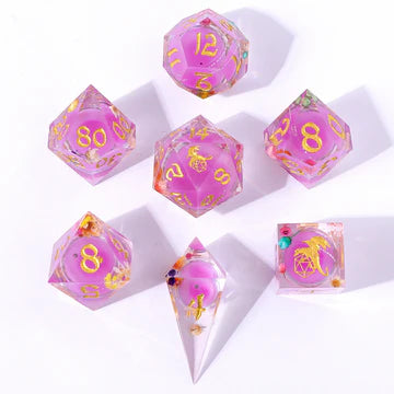 SHARP EDGE LIQUID CORE DICE SET - ARCANE BLOSSOM