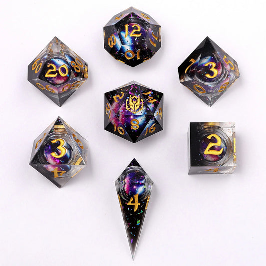 SHARP EDGE LIQUID CORE DICE SET - MYSTIC ORB