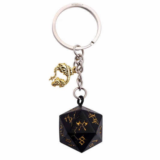 D20 DICE KEYRING