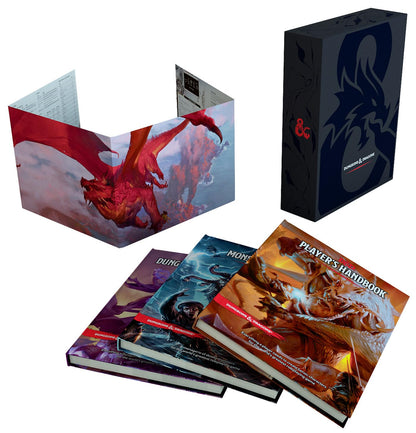 DUNGEONS AND DRAGONS Fifth Edition CORE RULEBOOK GIFT SET - Special Foil Covers Edition with Slipcase