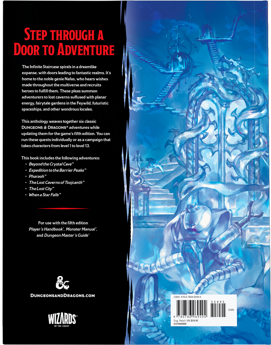 DUNGEONS AND DRAGONS: QUESTS FROM THE INFINITE STAIRCASE - ADVENTURE BOOK