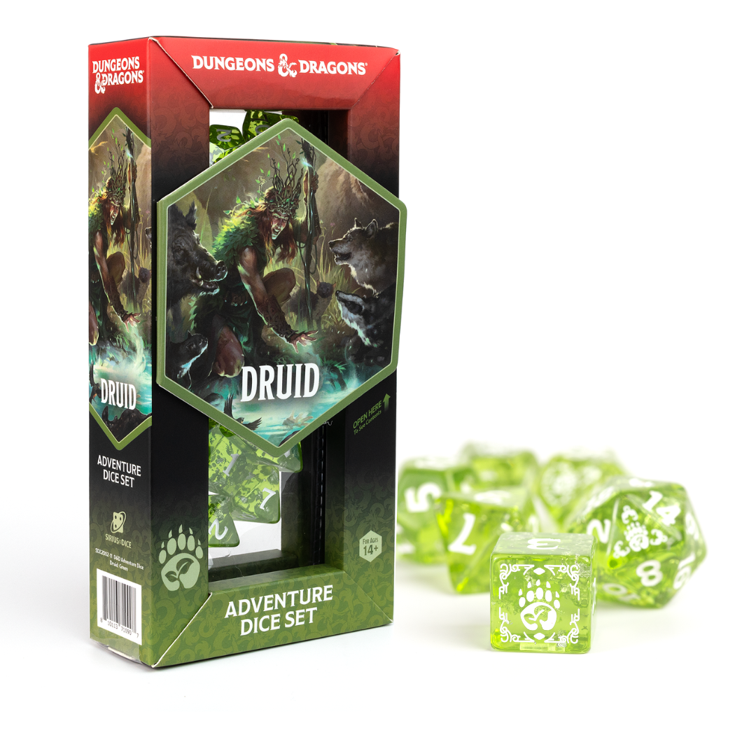 D&D Adventure Dice Set: Druid- Green