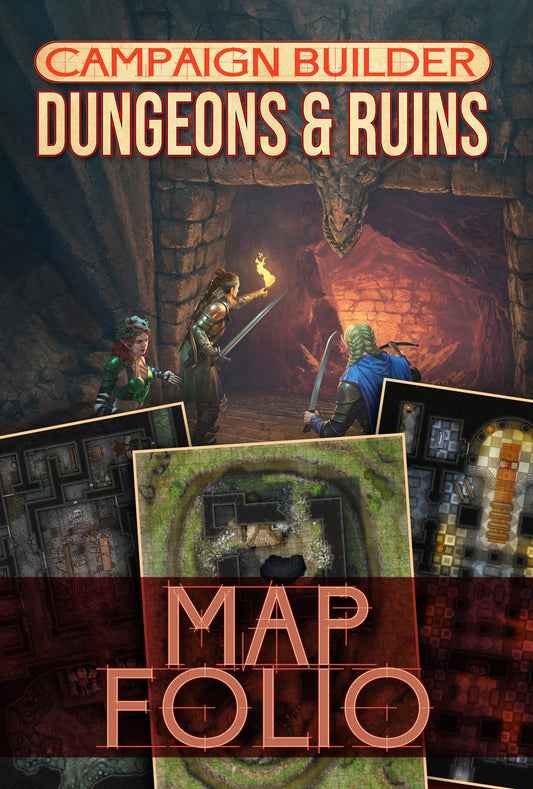 CAMPAIGN BUILDERS - DUNGEONS & RUINS MAP FOLIO