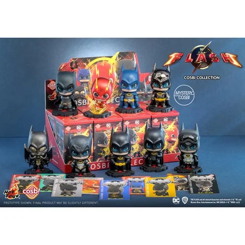 FLASH MOVIE - FLASH AND BATMAN COSBI figures by HOT TOYS (CRATE OF 8!)