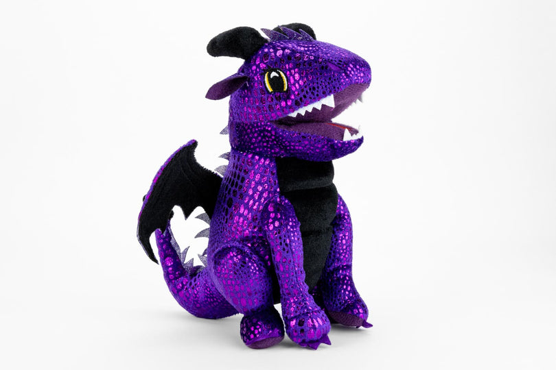 PURPLE DRAGON PLUSH DICE BAG