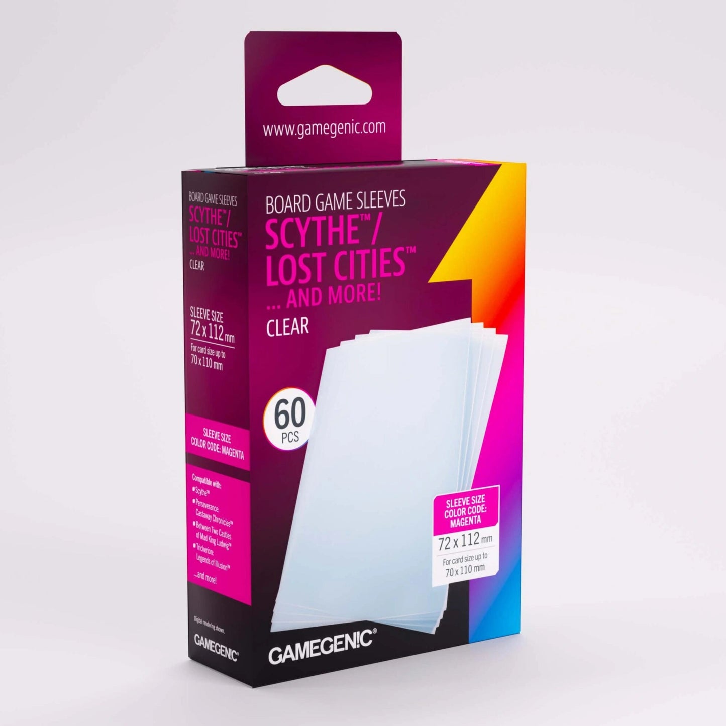 PRIME BOARD GAME SLEEVES - 50 COUNT