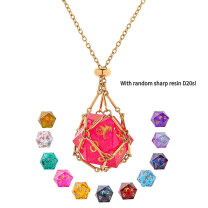 MYSTICAGE DICE CHAIN NECKLACE - D20