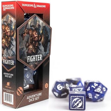 D&D Adventure Dice Set: Fighter: Blue