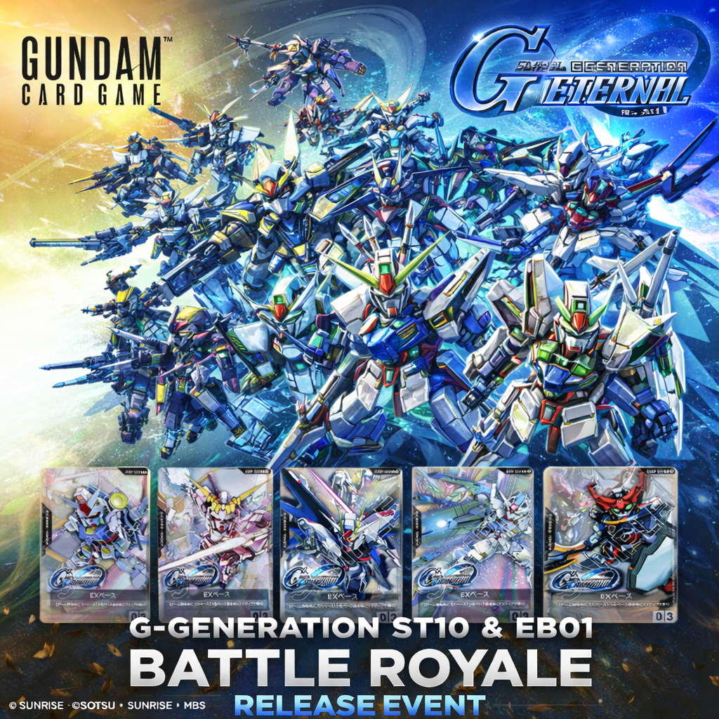 GUNDAM CARD GAME | G-GENERATION ST10 & EB01 BATTLE ROYALE RELEASE EVENT