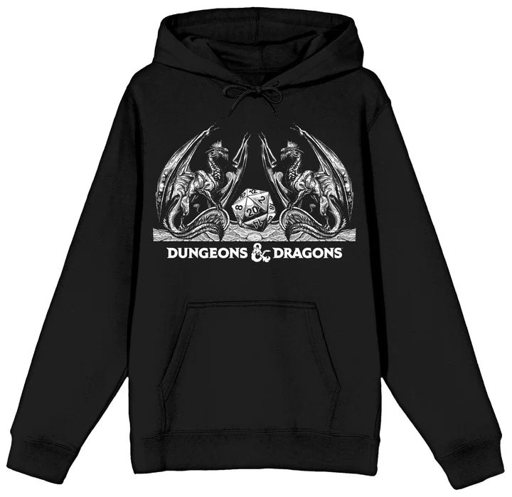 D&D BLACK DICE AND DRAGONS HOODIE