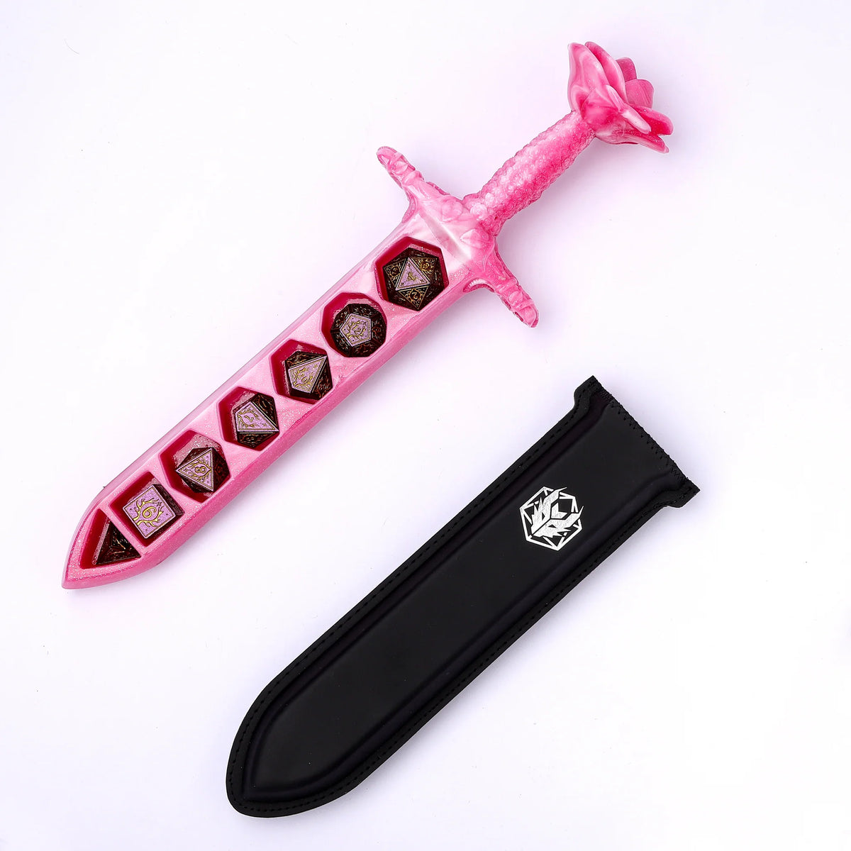 Rose Dagger Resin Dice Case
