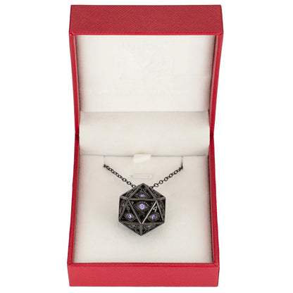 DRAGON'S EYE D20 NECKLACE