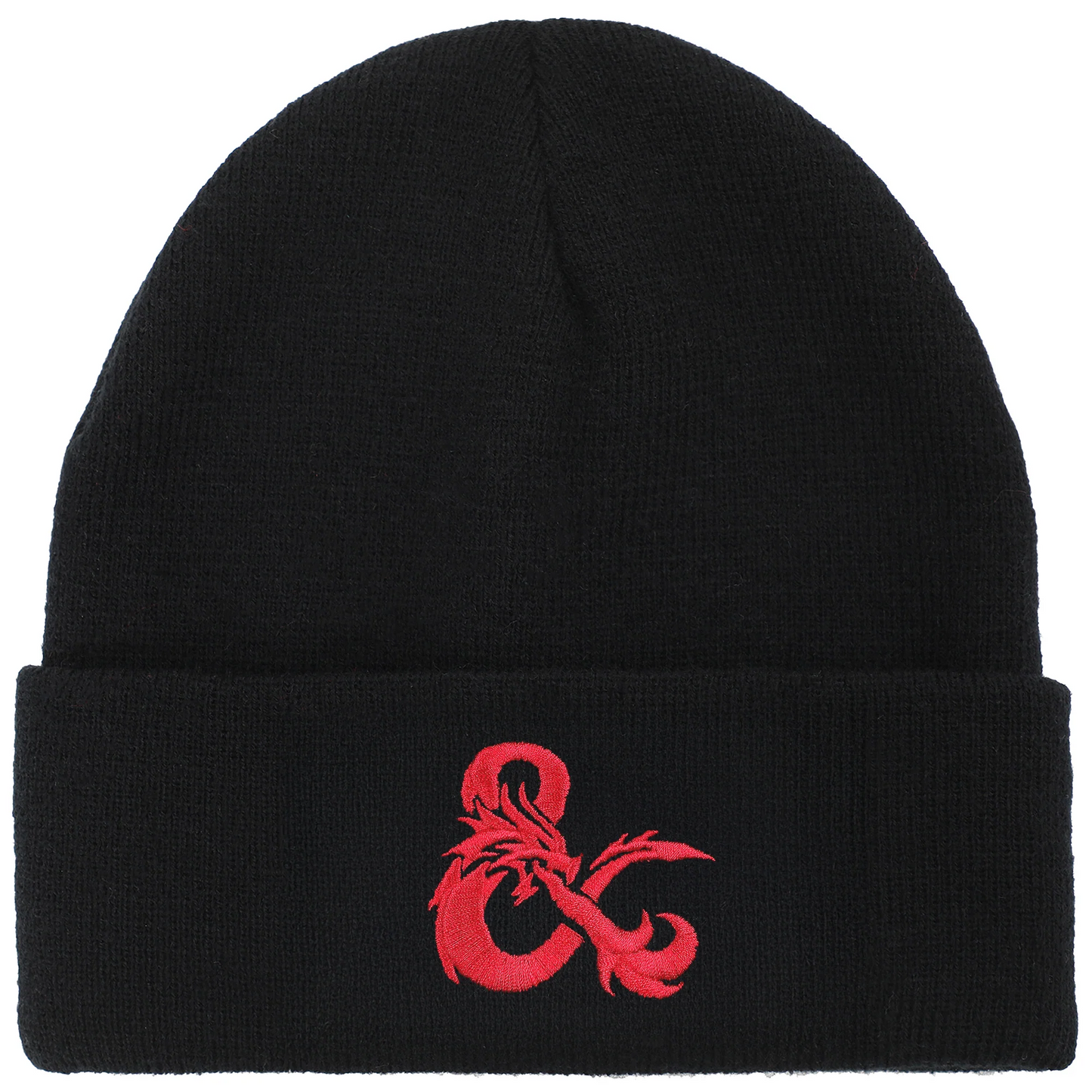 D&D LOGO BLACK CUFF BEANIE