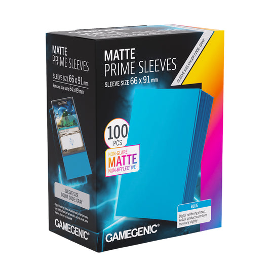 MATTE PRIME SLEEVES BLUE 66 x 91mm
