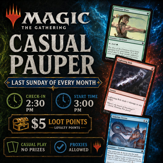 MAGIC THE GATHERING | MONTHLY CASUAL PAUPER