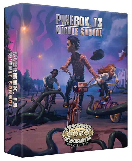 PINEBOX, TX MIDDLE SCHOOL RPG: BOX SET (Strange Worlds Adventure system)