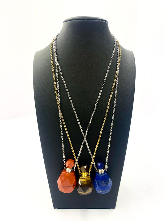 GEMSTONE POTION BOTTLE NECKLACE