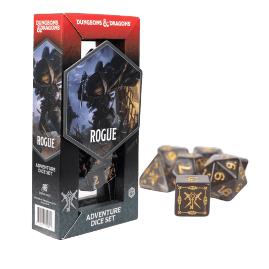 D&D Adventure Dice Set: Rogue: Black
