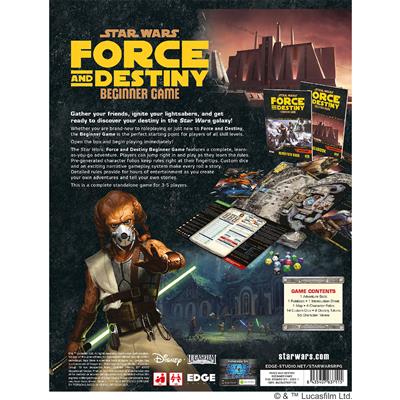 STAR WARS ROLEPLAYING GAME: FORCE AND DESTINY BEGINNER GAME