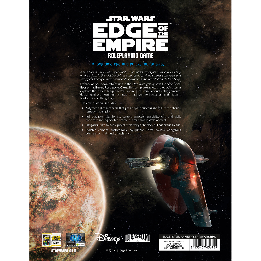 STAR WARS ROLEPLAYING GAME - EDGE OF THE EMPIRE: CORE RULEBOOK