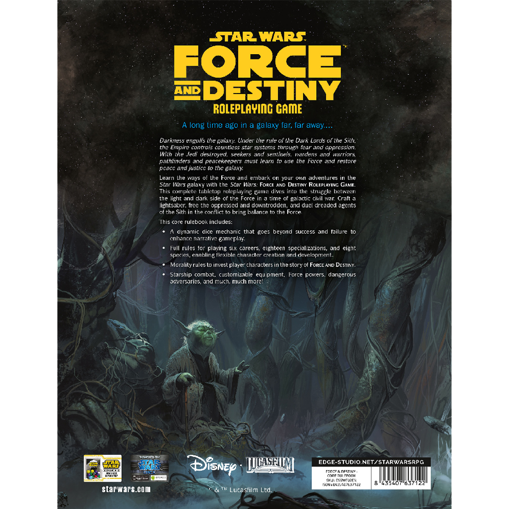 STAR WARS ROLEPLAYING GAME - FORCE AND DESTINY: CORE RULEBOOK